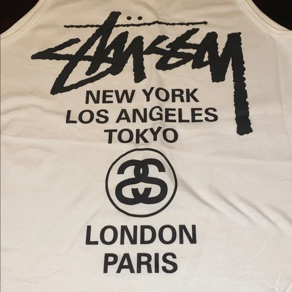 🆕 Stussy World Tour tank top. Stüssy exclusive size Medium M - Picture 4 of 5